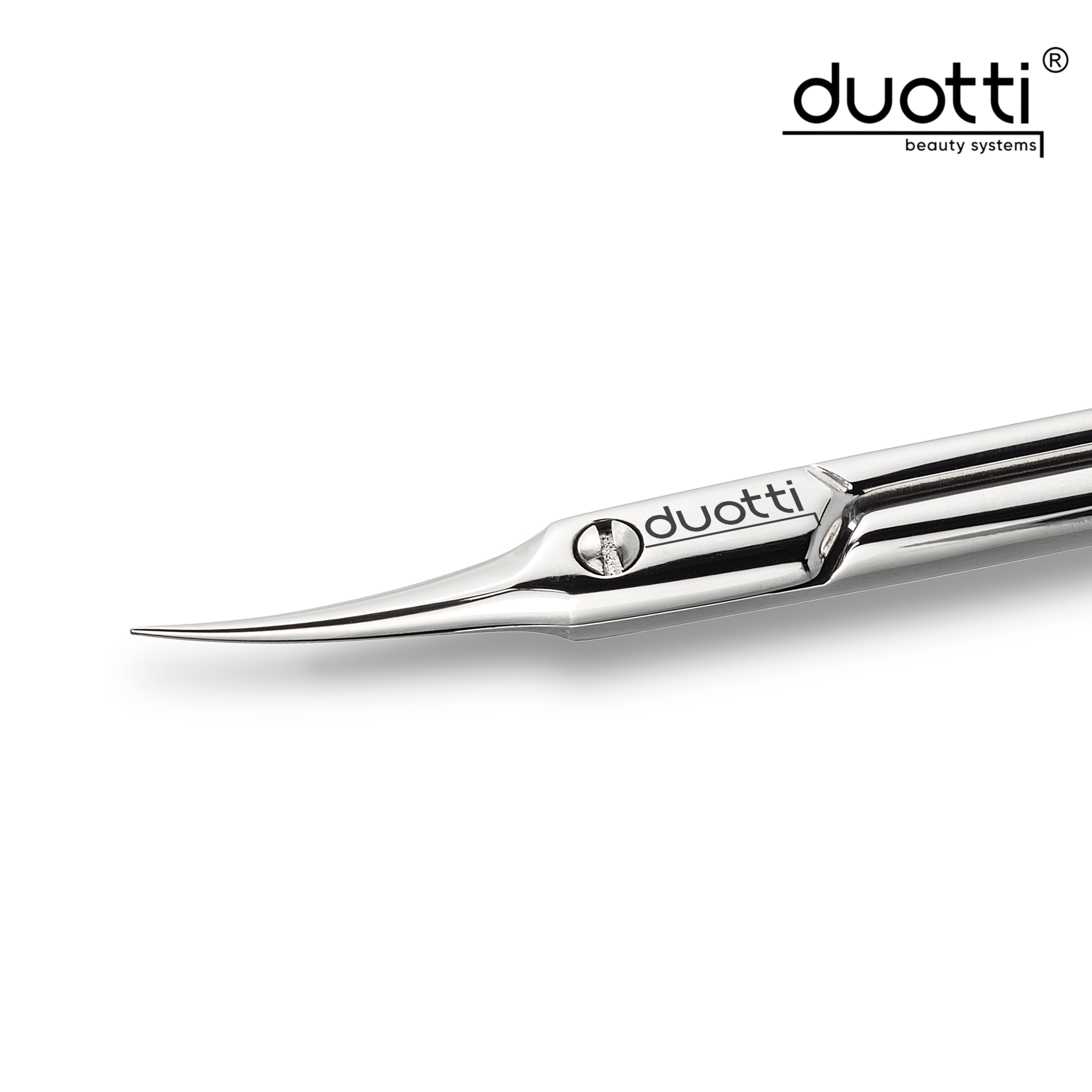 Професионална ножица за кожички Duotti  ULTRA 01S, огледално полирана, L-90 mm, остриета 17 mm