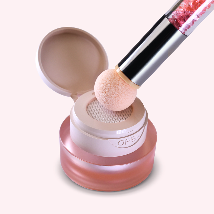 Гел боя Air Cushion Pat JOIA vegan, бяла, 2 g – четката на продукта