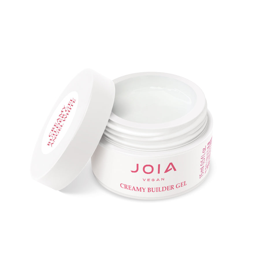 Гел за изграждане Creamy JOIA vegan, Angel White, 15 ml – бял нюанс