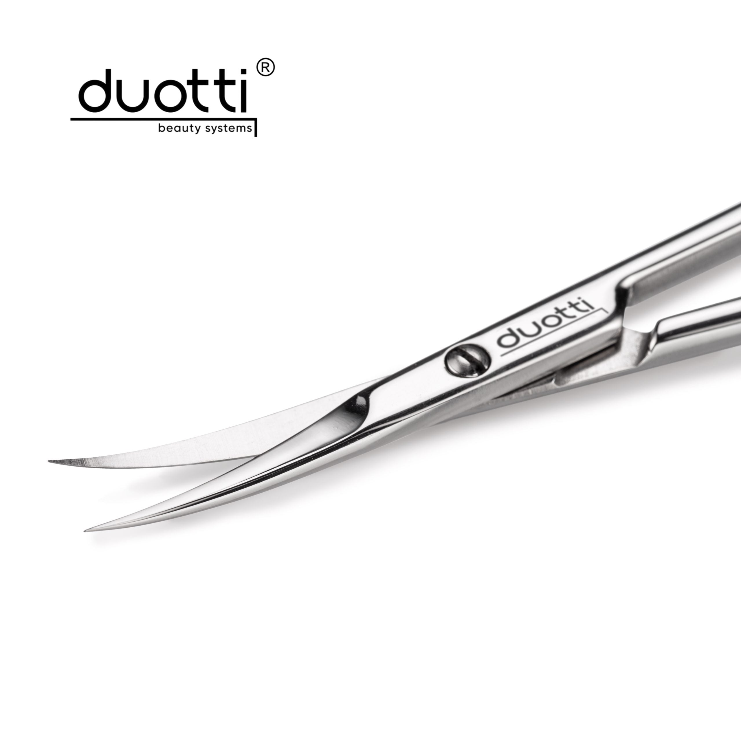 Професионална ножица за кожички Duotti  ULTRA 02, огледално полирана, L-99 mm, остриета 22 mm