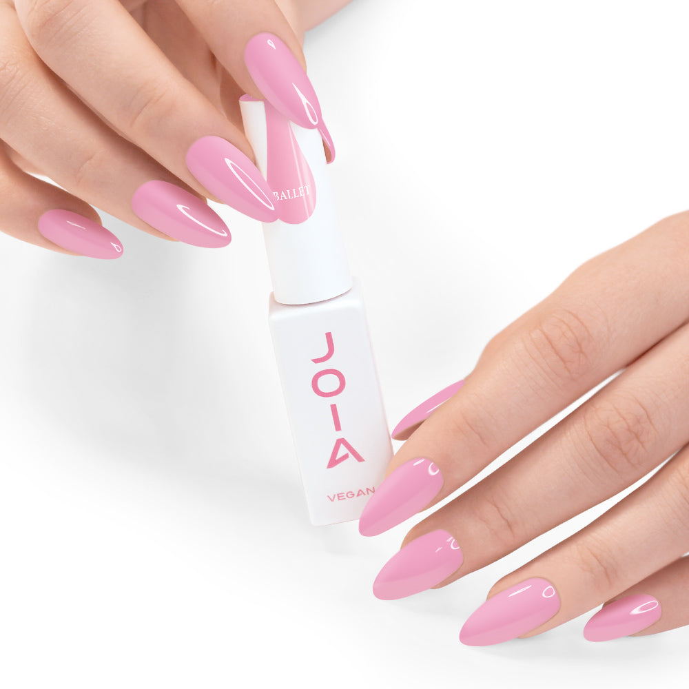 Течен гел JOIA vegan, Ballet, 8 ml – шишенцето в ръка