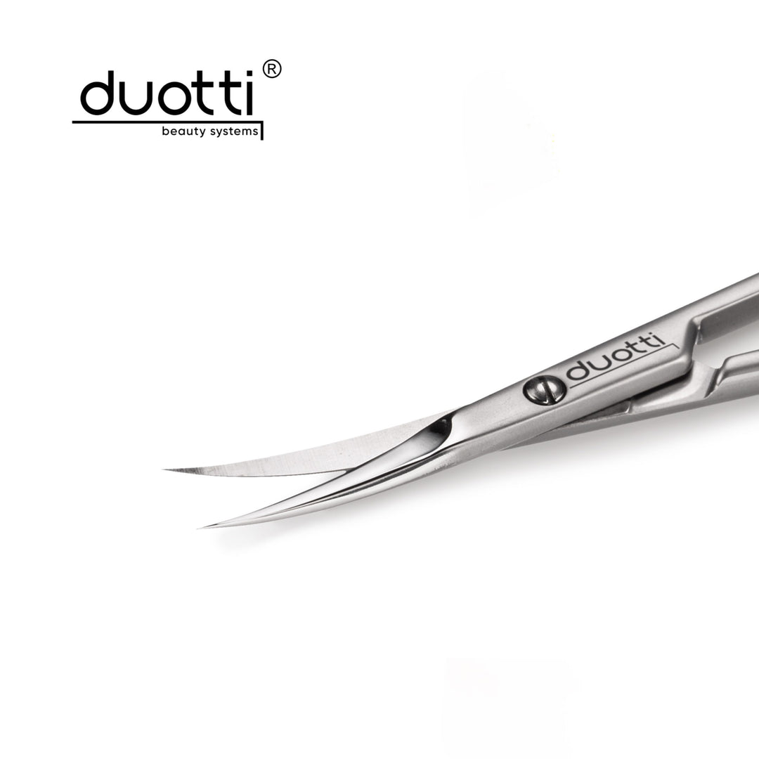Професионална ножица за кожички Duotti PRO 02, матирана, L-99 mm, остриета 22 mm – от категория Ножици