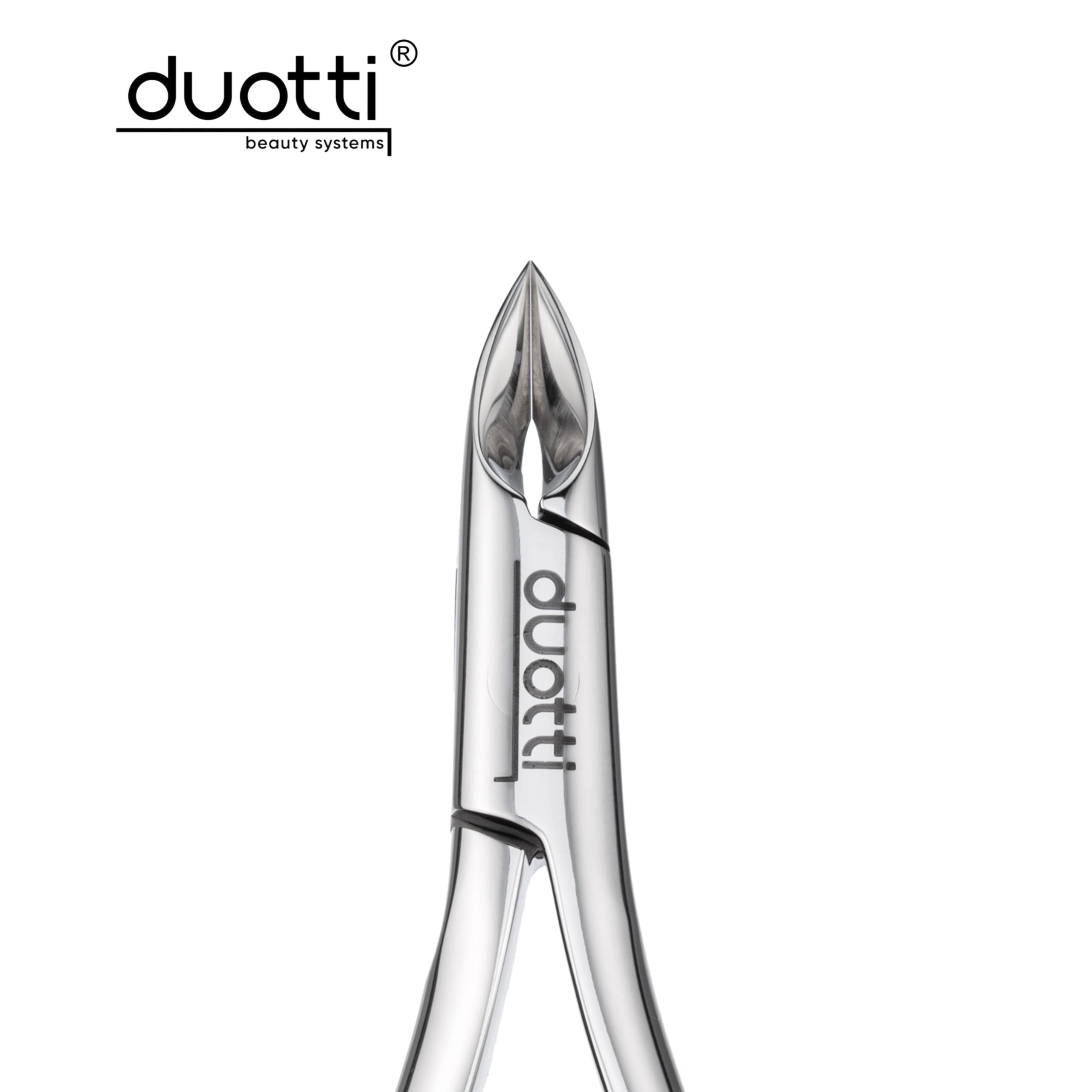 Професионални клещи за кожички Duotti PREMIUM 01, огледално полирани, L-113 mm, остриета 7 mm