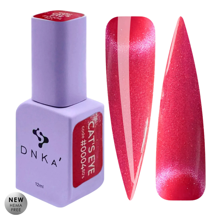 Гел лак "DNKa" Cat's Eye #0004 80`s, 12 ml – с ефект котешко око