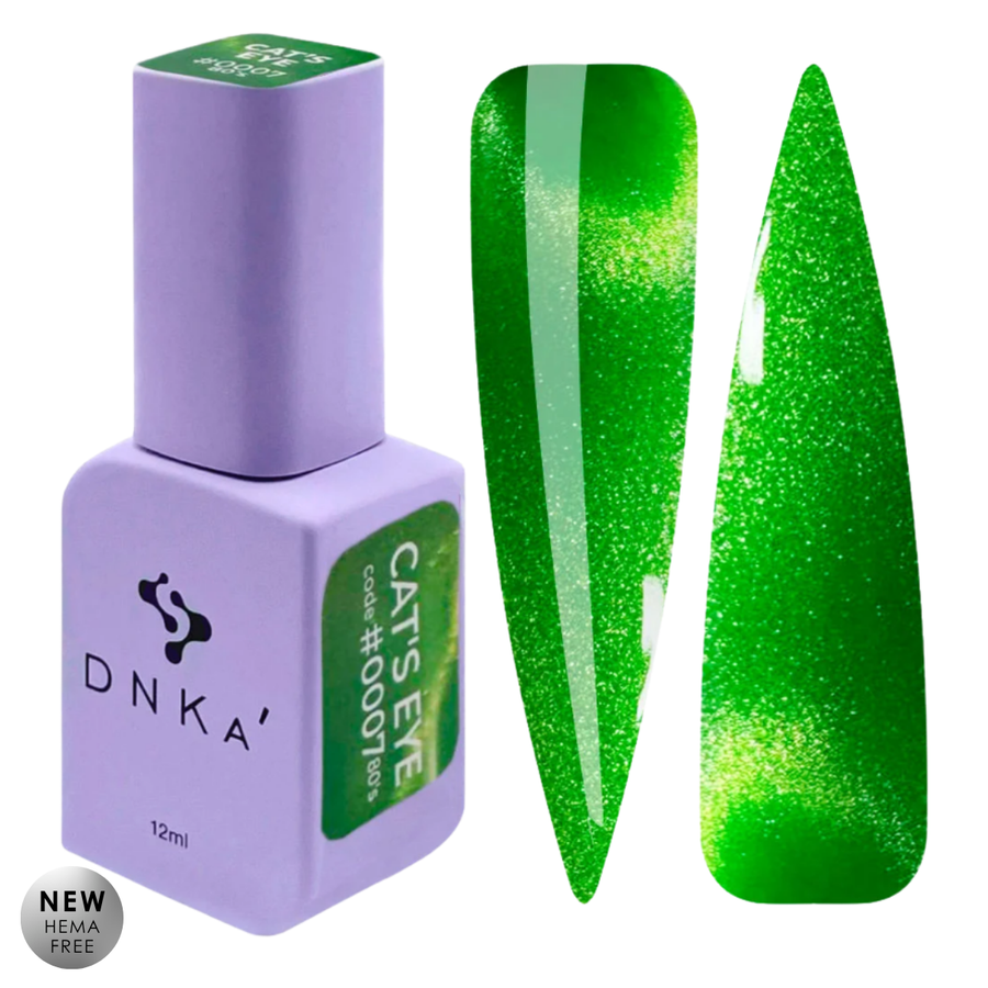 Гел лак "DNKa" Cat's Eye #0007 80`s, 12 ml – с ефект котешко око