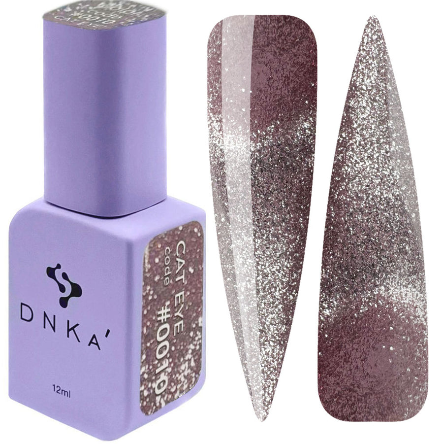 Гел лак "DNKa" #0010 Cat Eye 12 ml – с ефект котешко око, с блясък