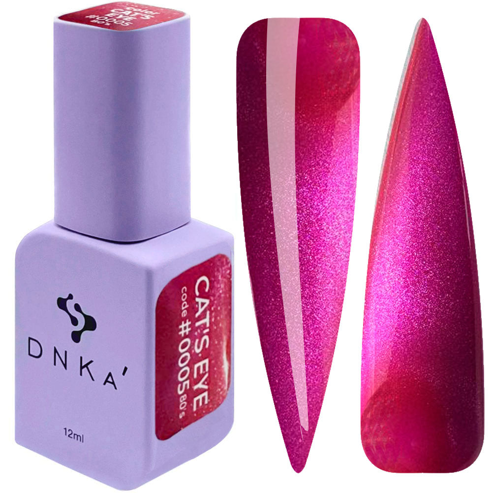 Колекция Cat`s eye 80` DNKa` #0001-#0006, 5бр. гел лак + 1бр. ПОДАРЪК – DNKa за професионални нокти