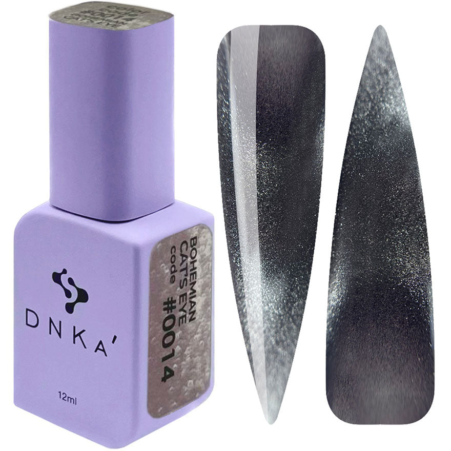 Гел лак "DNKa" Cat's Eye #0014 "DNKa", 12 ml – с ефект котешко око, с блясък