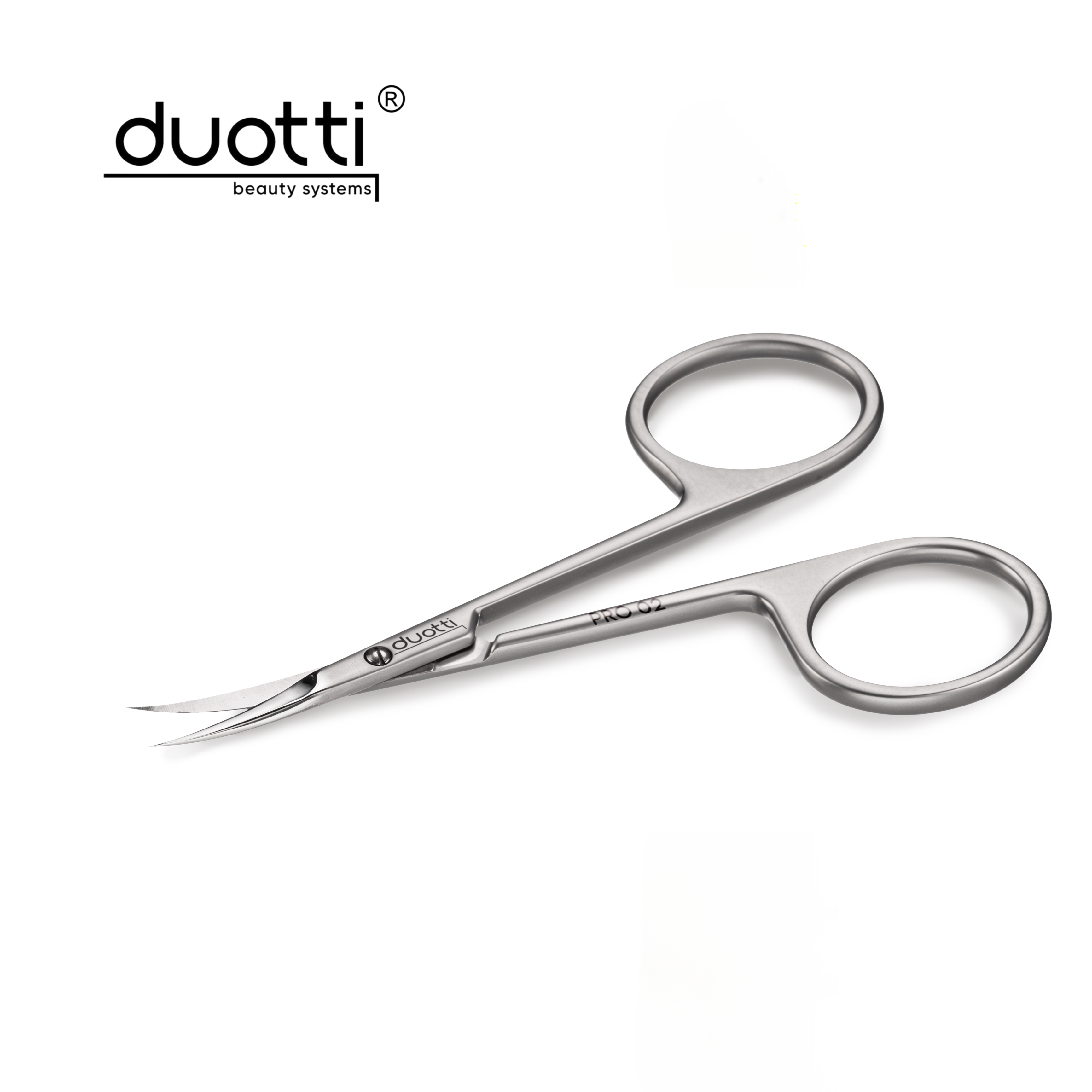 Професионална ножица за кожички Duotti PRO 02, матирана, L-99 mm, остриета 22 mm