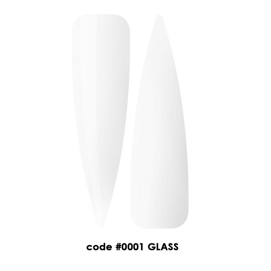 Акригел "DNKa" #0001 Glass 30 ml – в бяло и бордо