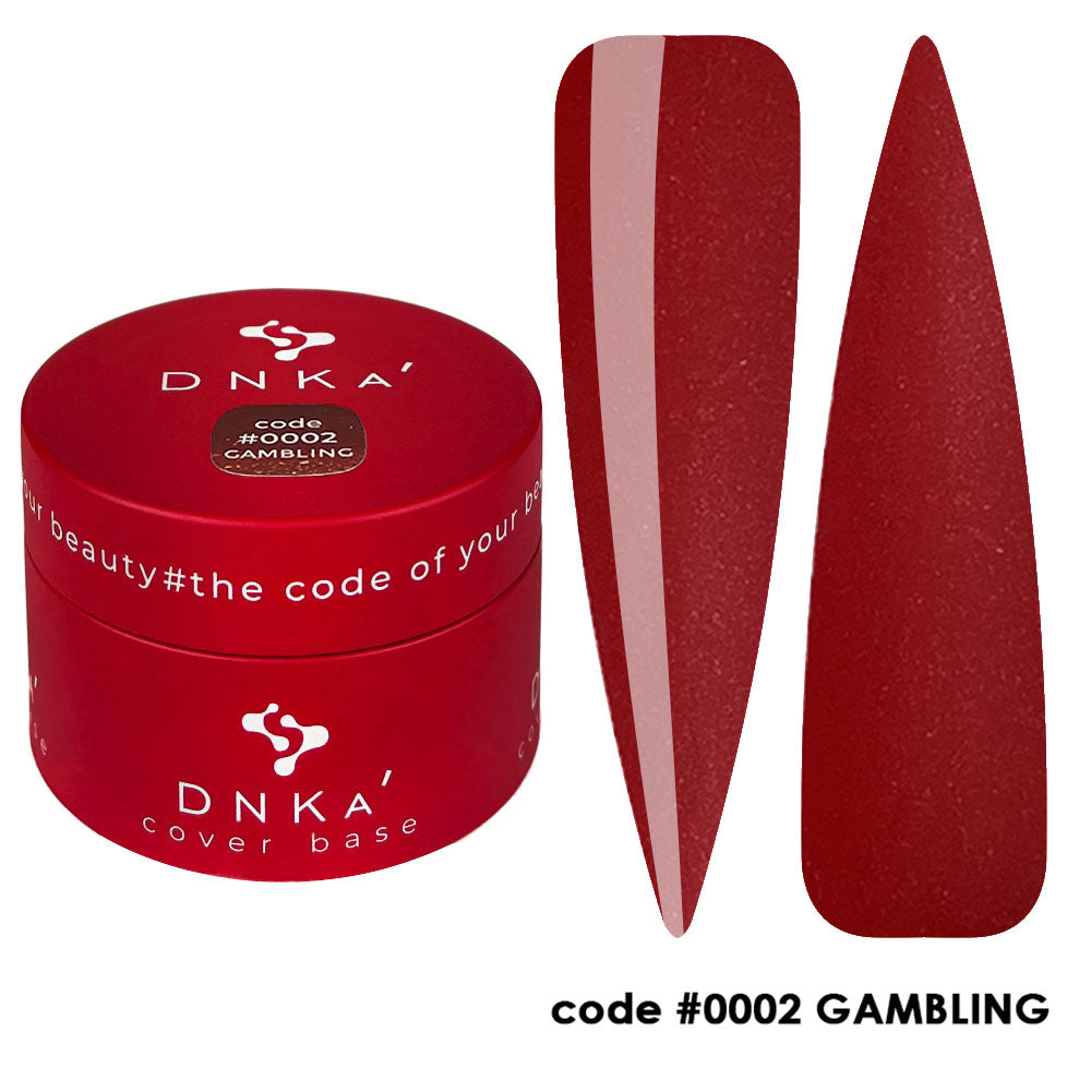 Цветна каучукова основа NEW FORMULA "DNKa" #0002 Gambling – за нанасяне на гел лак