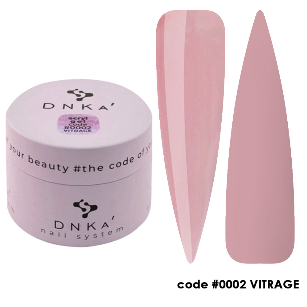 Акригел "DNKa" #0002 Vitrage 30 ml – от категория Гелове за изграждане