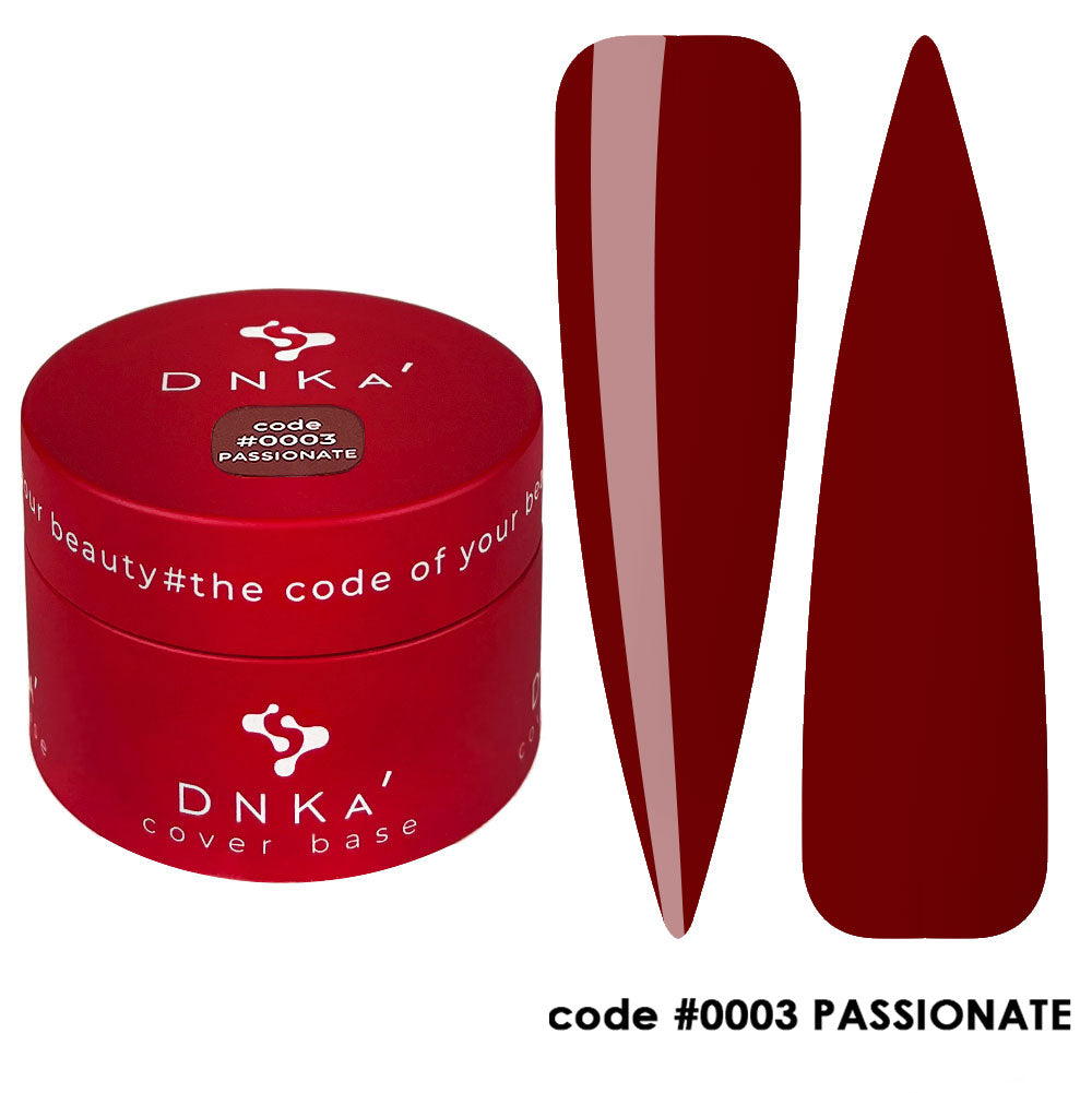 Цветна каучукова основа NEW FORMULA "DNKa" #0003 Passionate – за нанасяне на гел лак