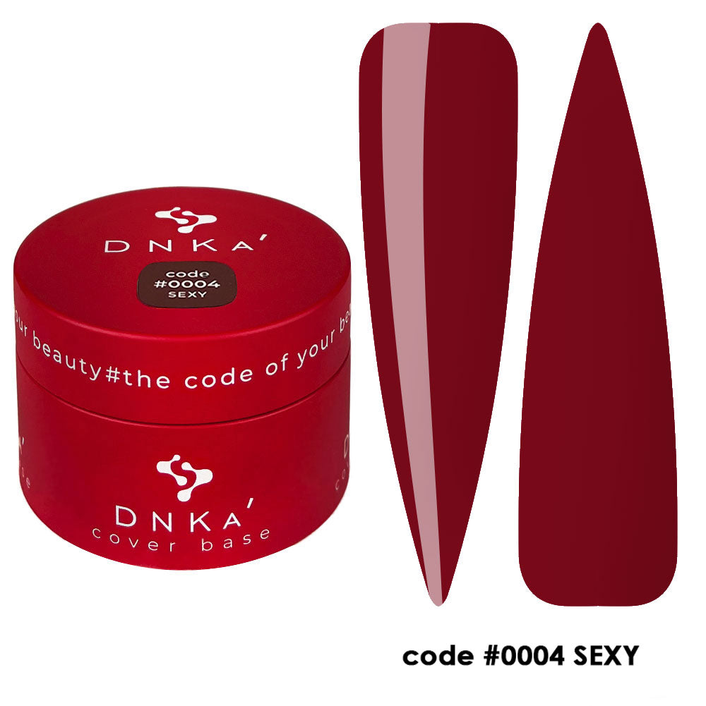 Цветна каучукова основа NEW FORMULA "DNKa" #0004 Sexy – за нанасяне на гел лак