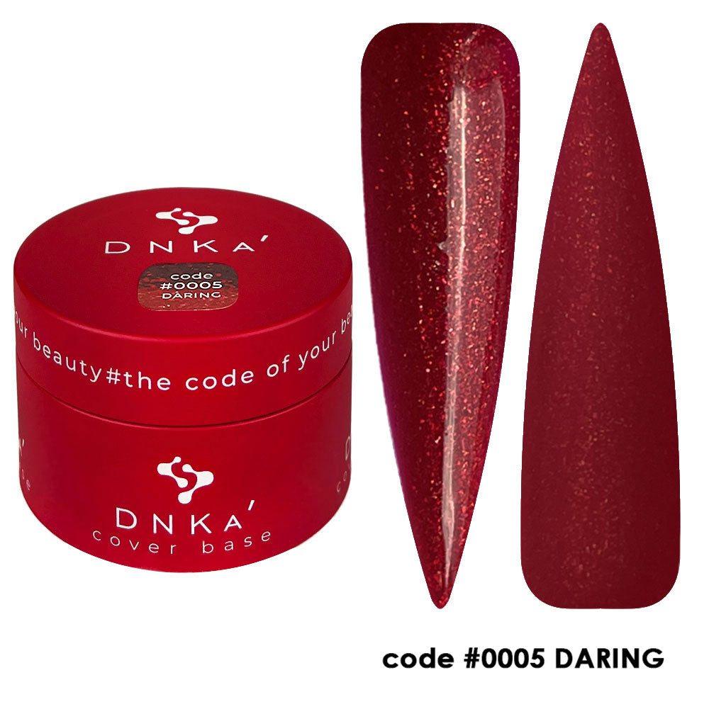 Цветна каучукова основа NEW FORMULA "DNKa" #0005 Daring – за нанасяне на гел лак