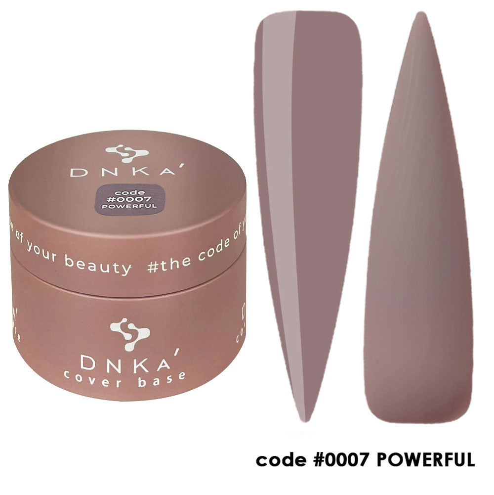 Цветна каучукова основа NEW FORMULA "DNKa" #0007 Powerful – за нанасяне на гел лак
