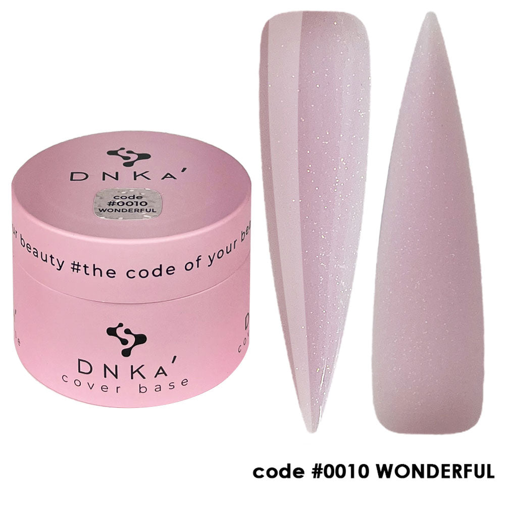 Цветна каучукова основа NEW FORMULA "DNKa" #0010 Wonderful – за нанасяне на гел лак
