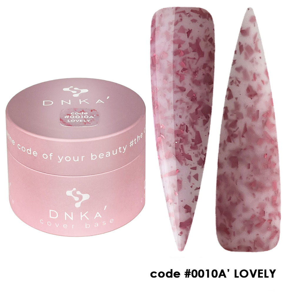 Цветна каучукова основа NEW FORMULA "DNKa" #0010A Lovely – за нанасяне на гел лак