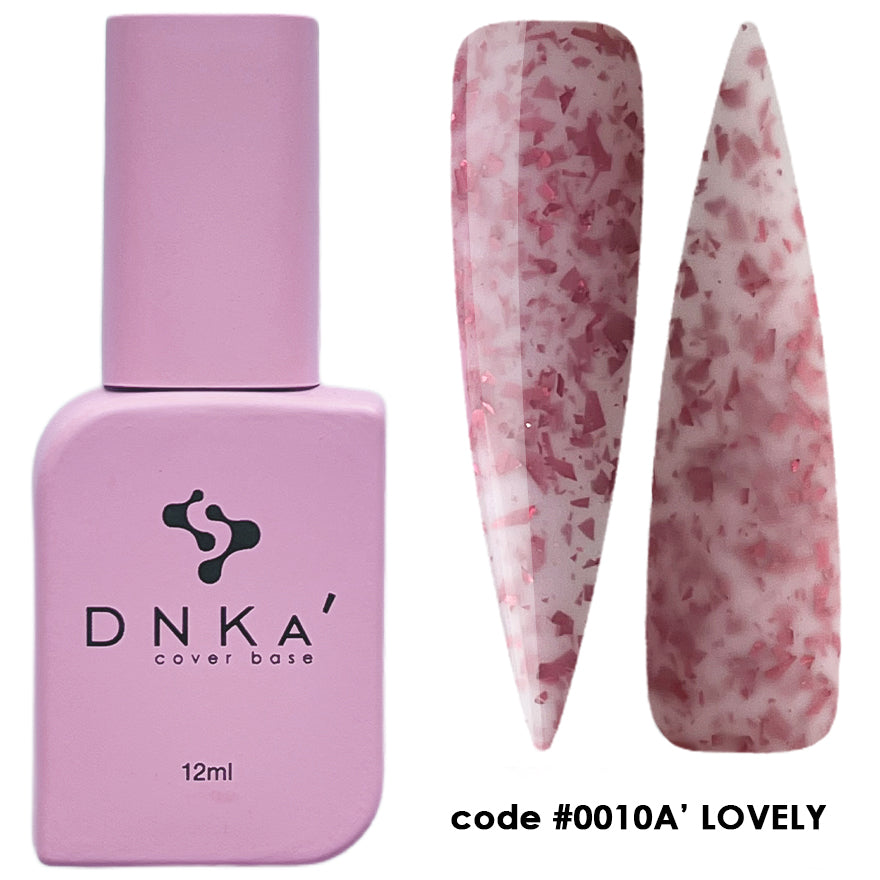 Цветна каучукова основа NEW FORMULA "DNKa" #0010A Lovely – цветни основи от DNKa