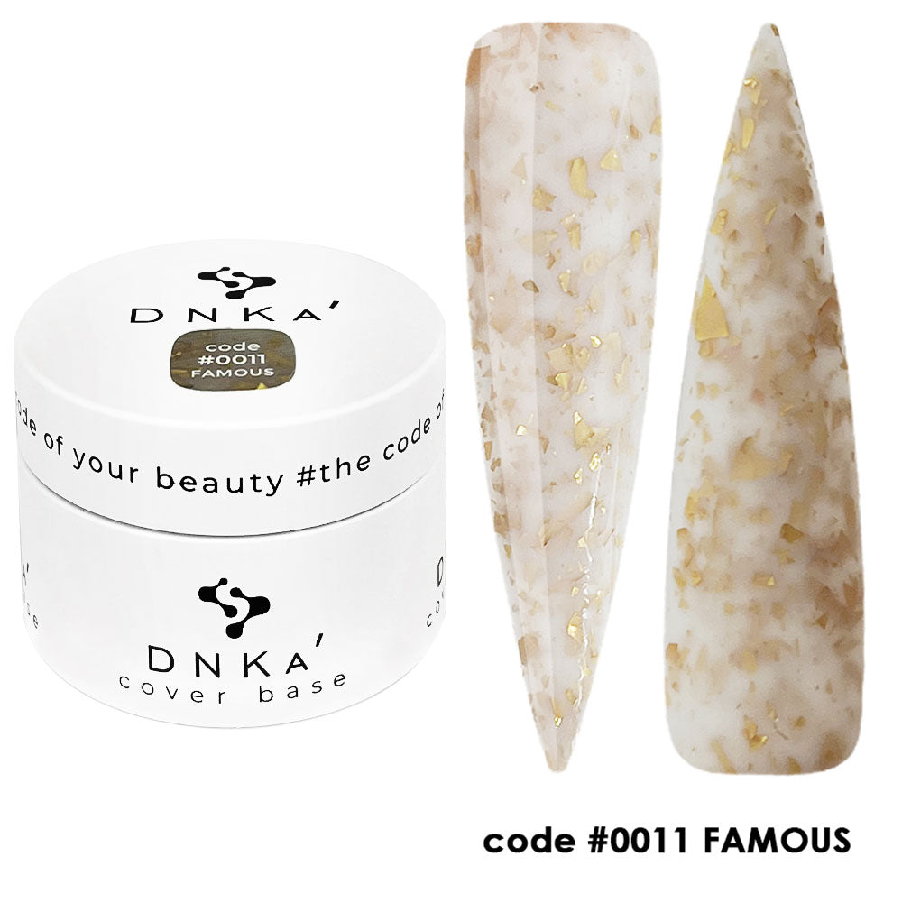 Цветна каучукова основа NEW FORMULA "DNKa" #0011 Famous – за нанасяне на гел лак