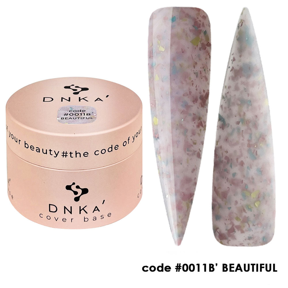 Цветна каучукова основа NEW FORMULA "DNKa" #0011B Beauttiful – за нанасяне на гел лак