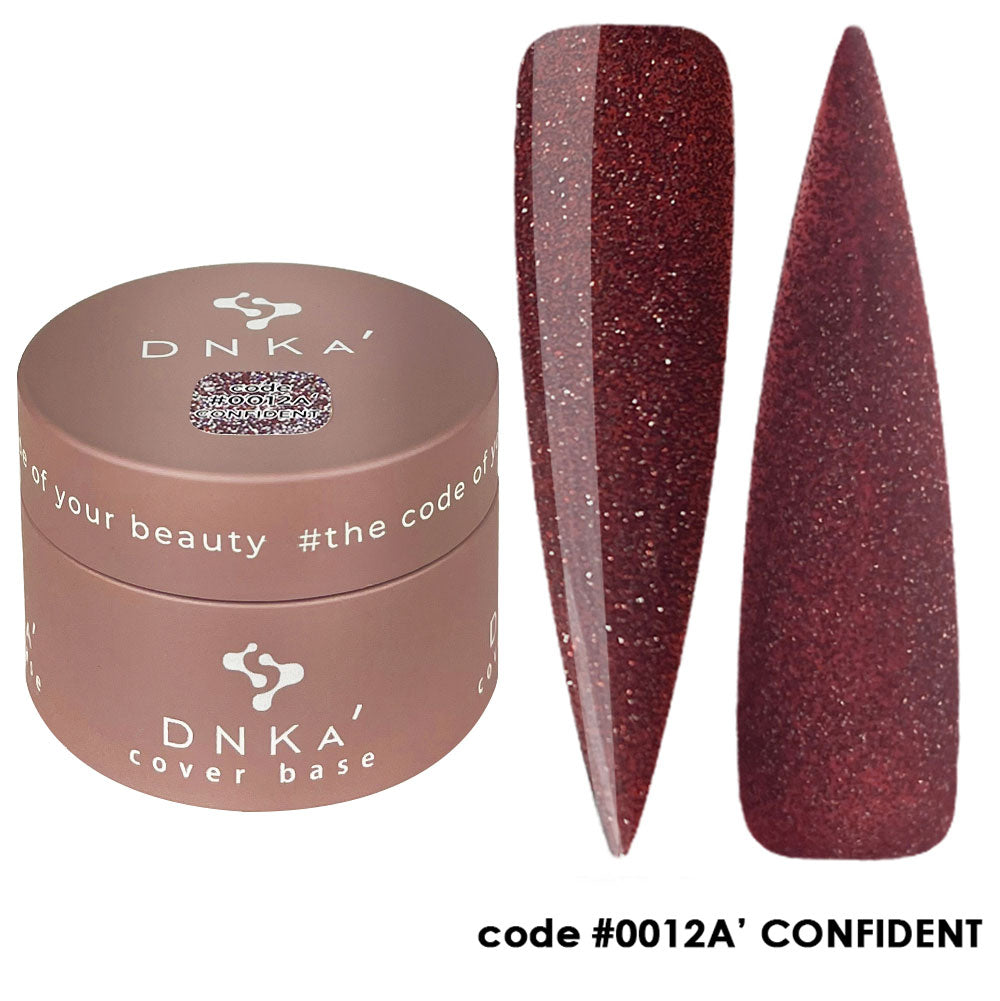 Цветна каучукова основа NEW FORMULA "DNKa" #0012A Confident – за нанасяне на гел лак