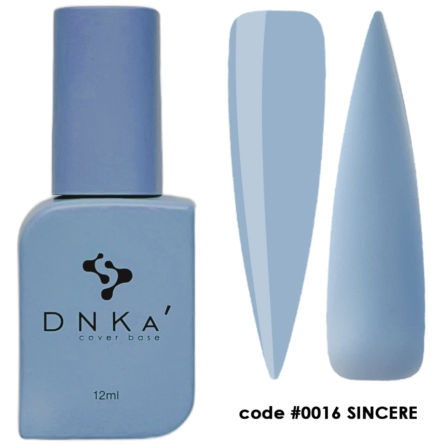 Цветна каучукова основа NEW FORMULA "DNKa" #0016 Sincere – цветни основи от DNKa