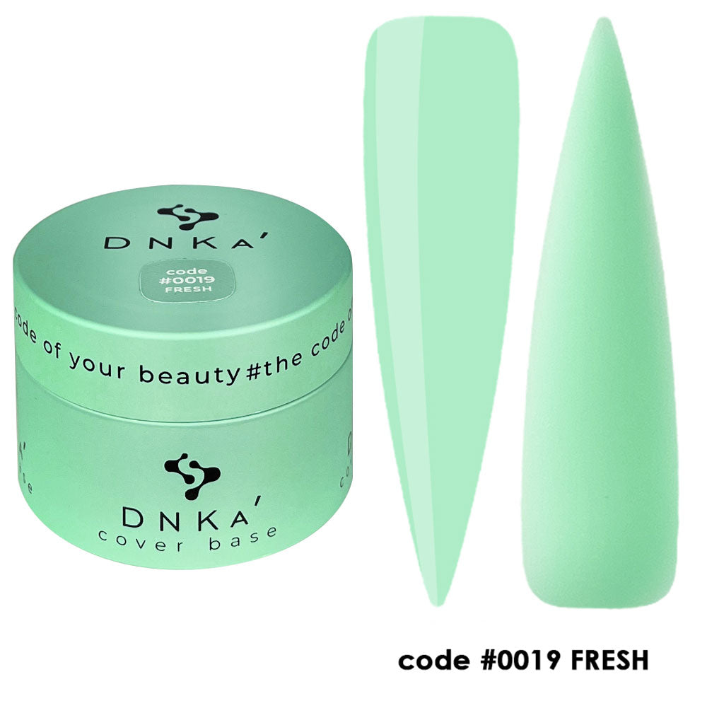 Цветна каучукова основа NEW FORMULA "DNKa" #0019 Fresh – за нанасяне на гел лак