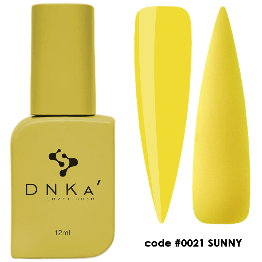 Цветна каучукова основа NEW FORMULA "DNKa" #0021 Sunny – цветни основи от DNKa
