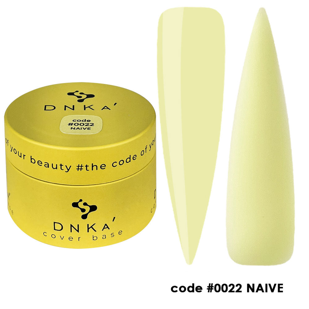 Цветна каучукова основа NEW FORMULA "DNKa" #0022 Naive – за нанасяне на гел лак