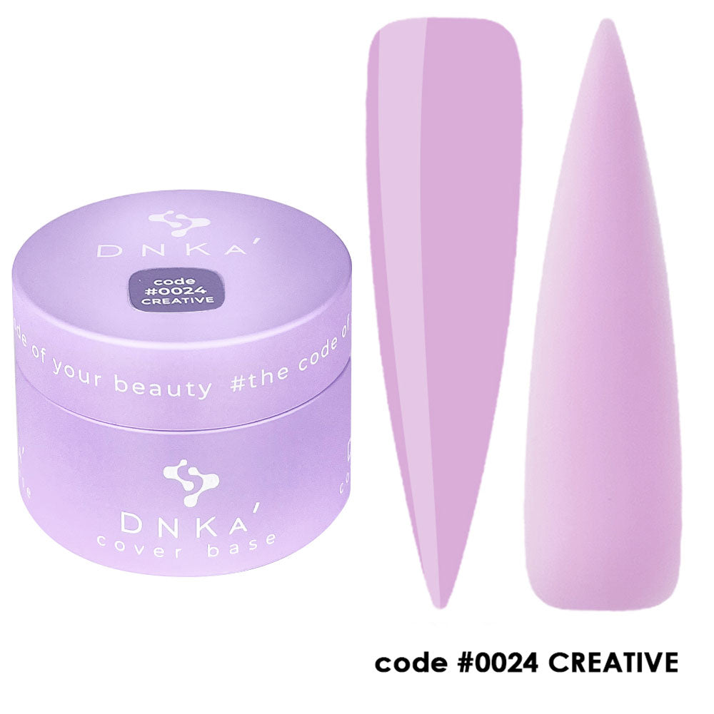 Цветна каучукова основа NEW FORMULA "DNKa" #0024 Сreative – за нанасяне на гел лак