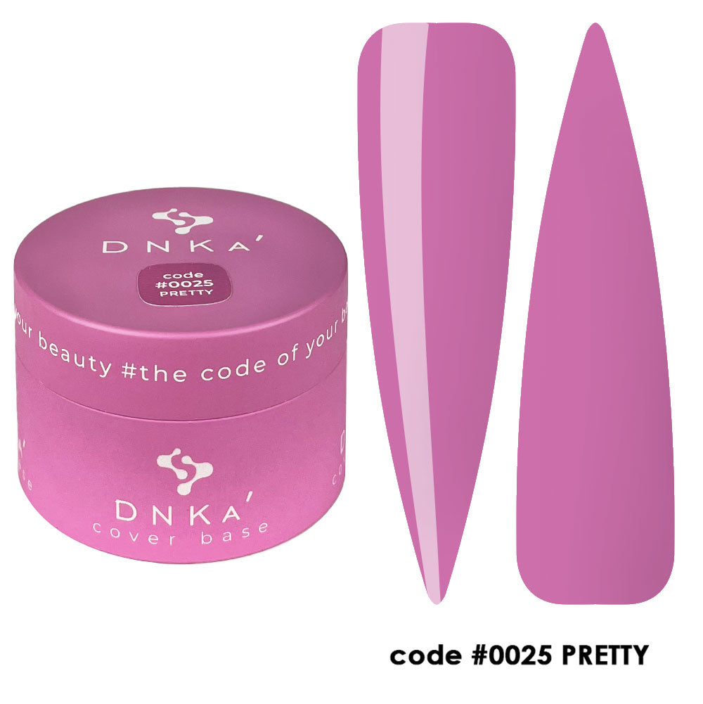 Цветна каучукова основа NEW FORMULA "DNKa" #0025 Pretty – за нанасяне на гел лак