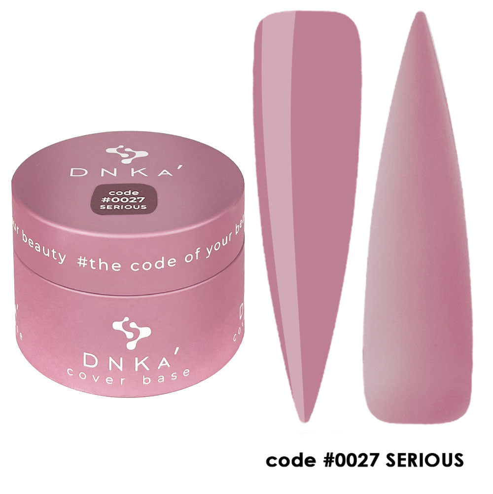 Цветна каучукова основа NEW FORMULA "DNKa" #0027 Serious – за нанасяне на гел лак