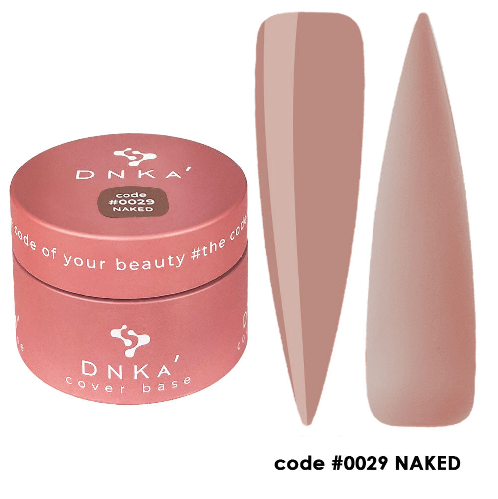 Цветна каучукова основа NEW FORMULA "DNKa" #0029 Naked – за нанасяне на гел лак