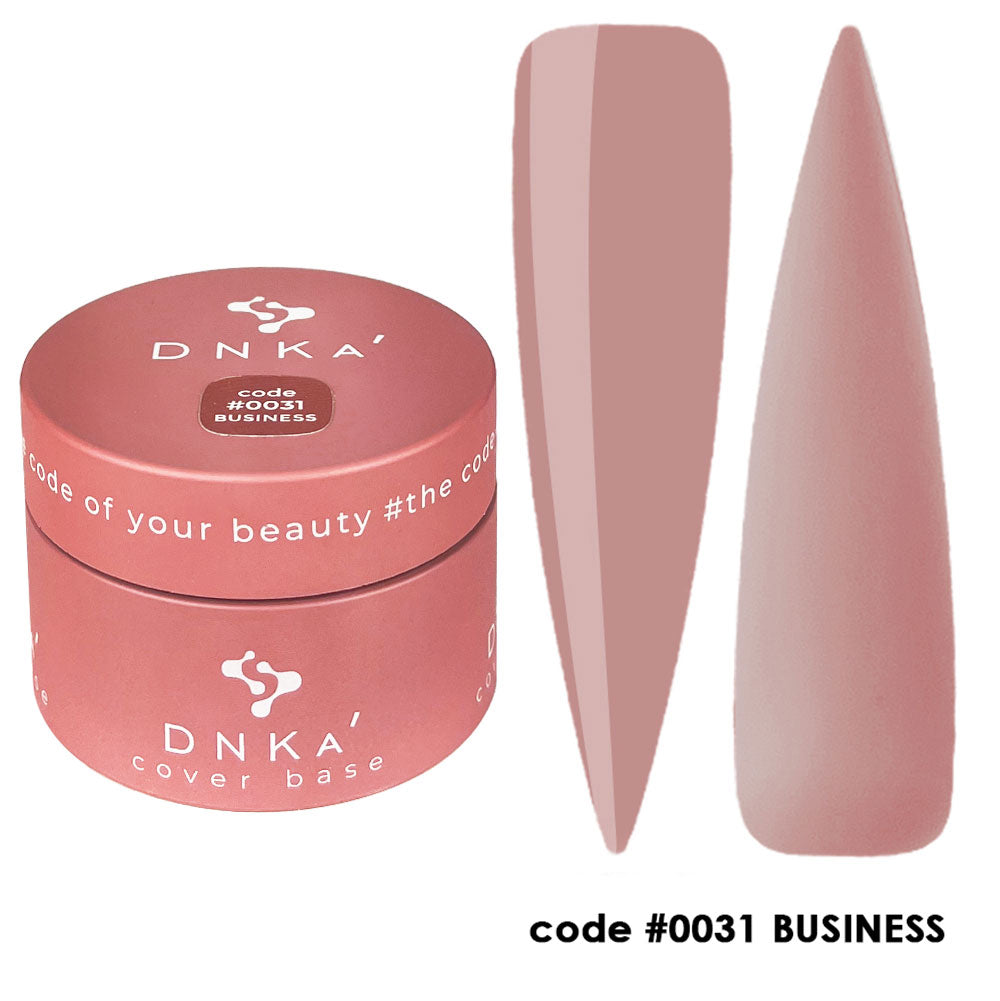 Цветна каучукова основа NEW FORMULA "DNKa" #0031 Business – за нанасяне на гел лак