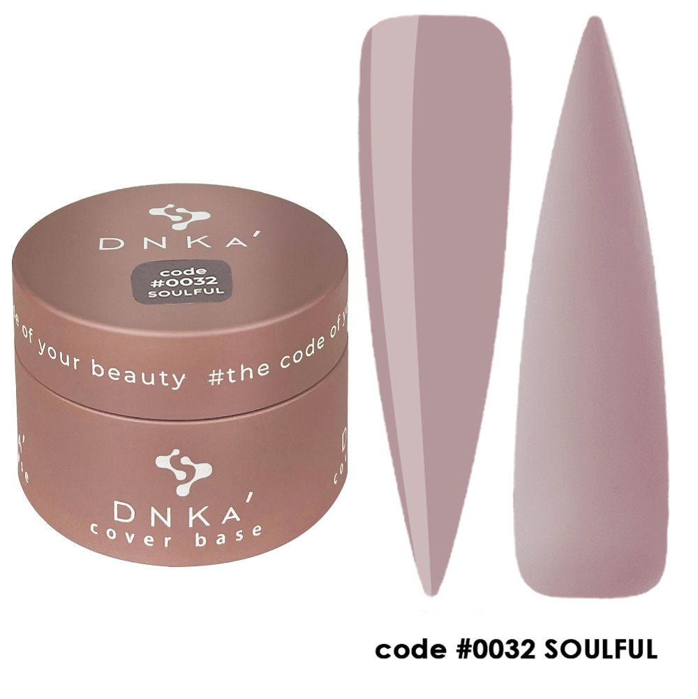 Цветна каучукова основа NEW FORMULA "DNKa" #0032 Soulful – за нанасяне на гел лак