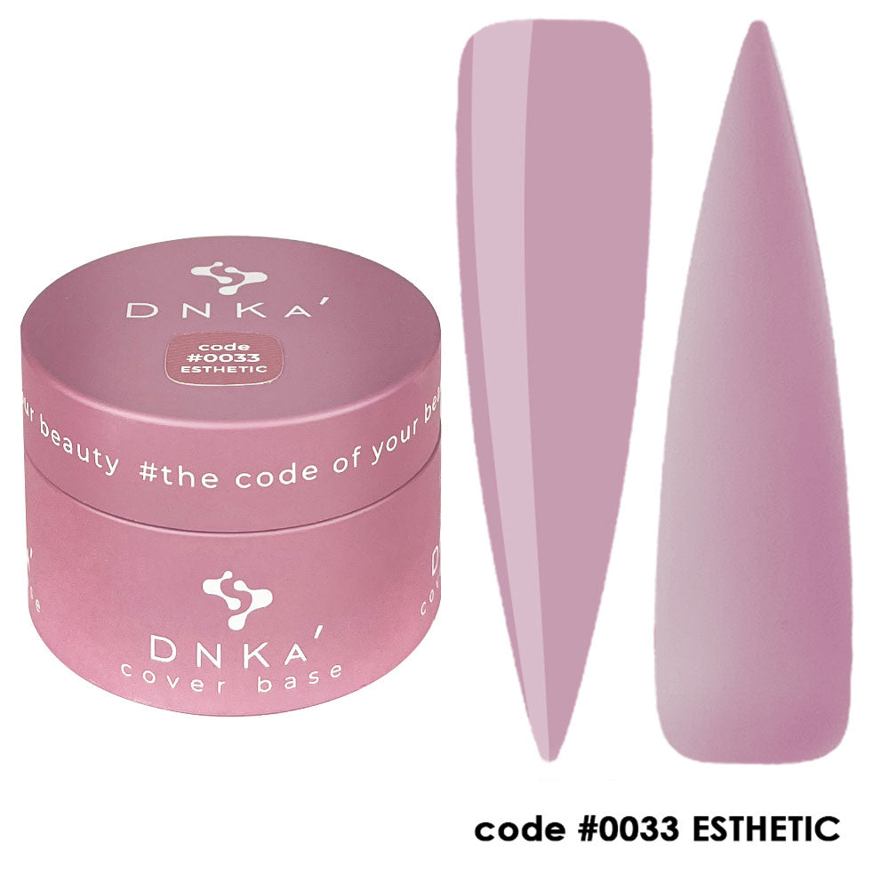 Цветна каучукова основа NEW FORMULA "DNKa" #0033 Esthetic – за нанасяне на гел лак