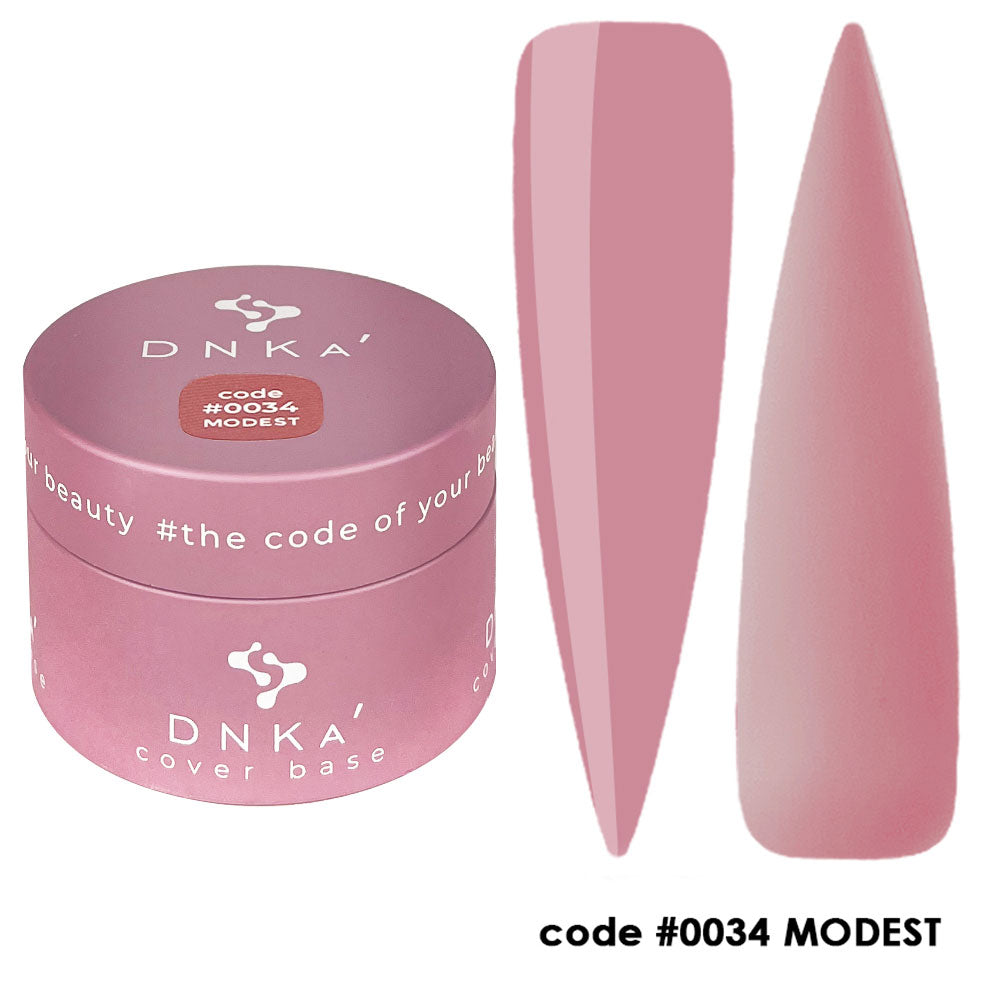 Цветна каучукова основа NEW FORMULA "DNKa" #0034 Modest – от категория Цветни основи за гел лак