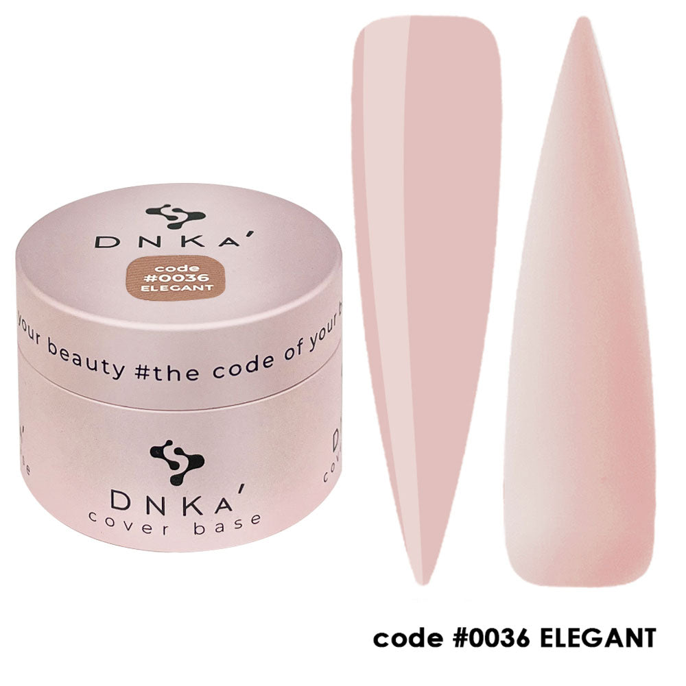 Цветна каучукова основа NEW FORMULA "DNKa" #0036 Elegant – за нанасяне на гел лак