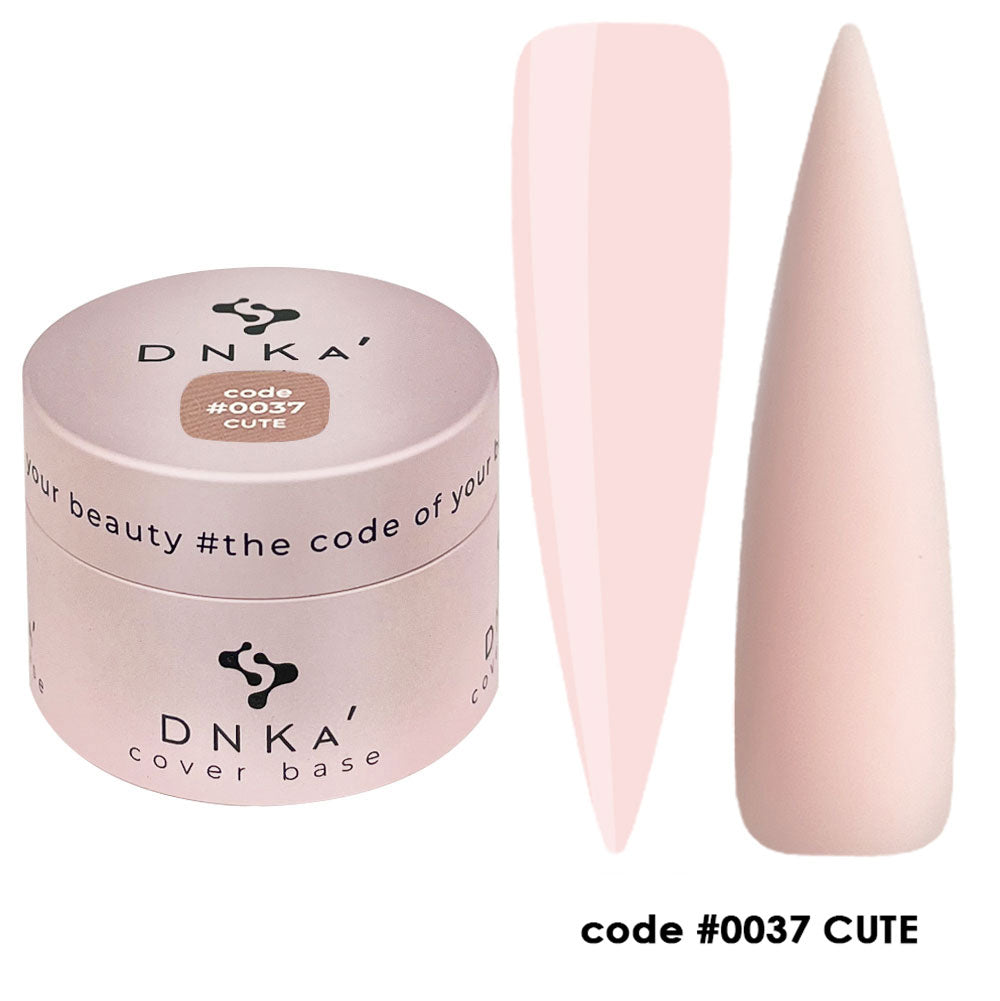 Цветна каучукова основа NEW FORMULA "DNKa" #0037 Cute – за нанасяне на гел лак