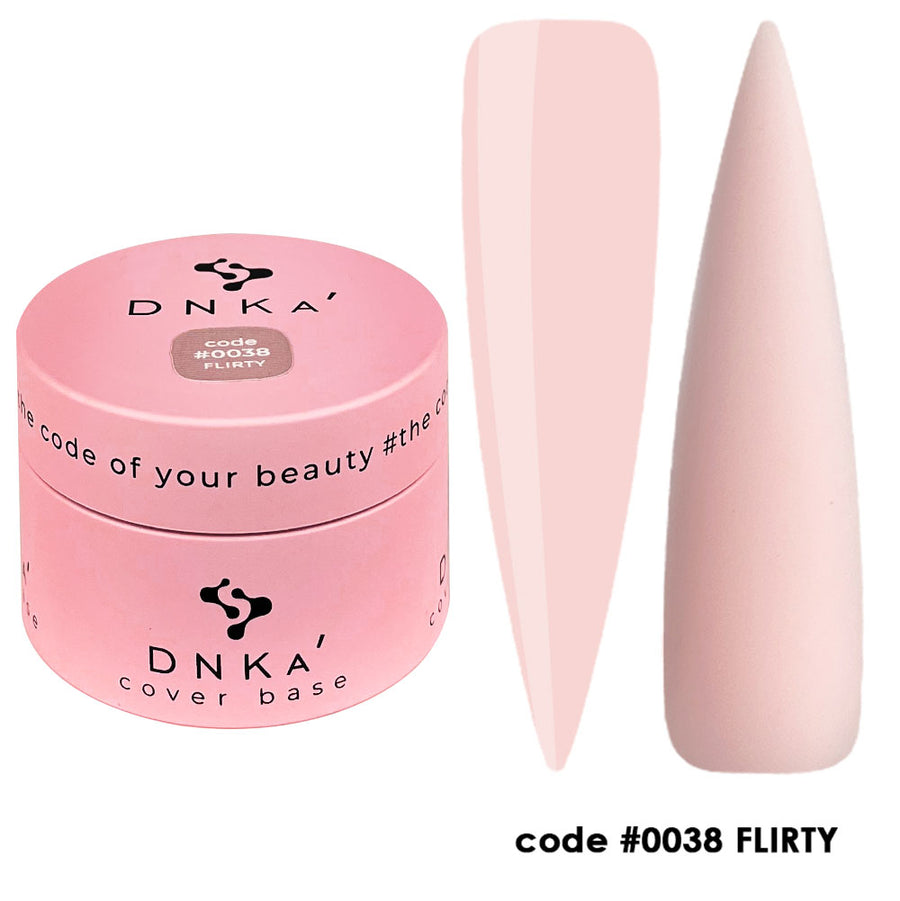 Цветна каучукова основа NEW FORMULA "DNKa" #0038 Flirty – бежов нюанс