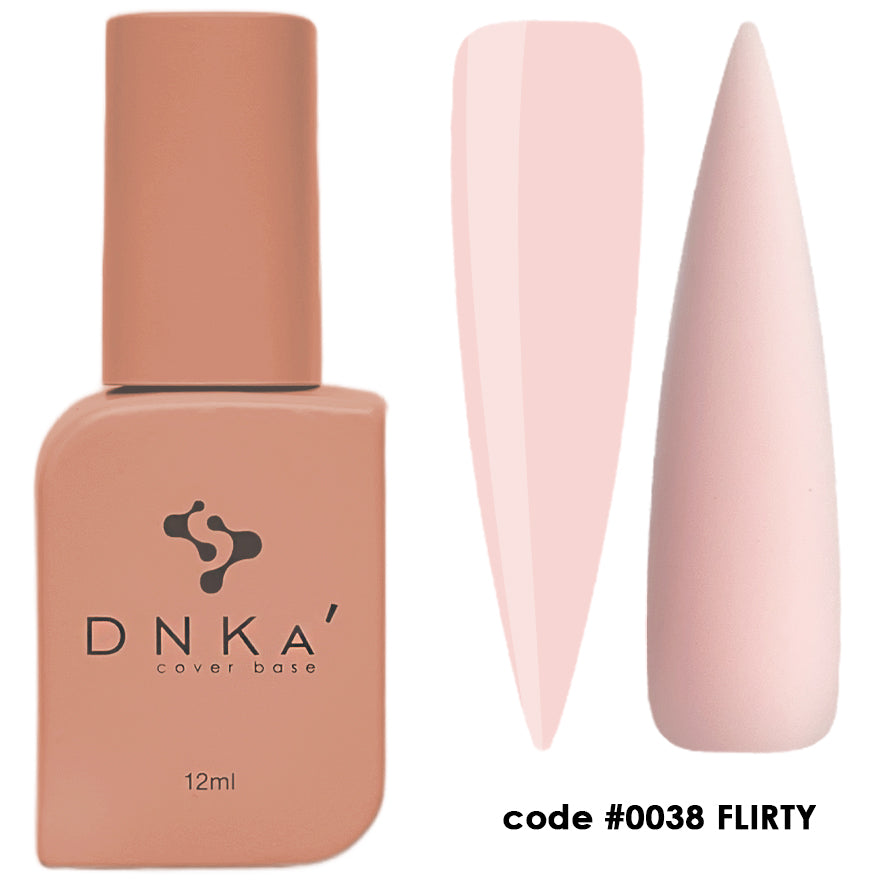 Цветна каучукова основа NEW FORMULA "DNKa" #0038 Flirty – цветни основи от DNKa