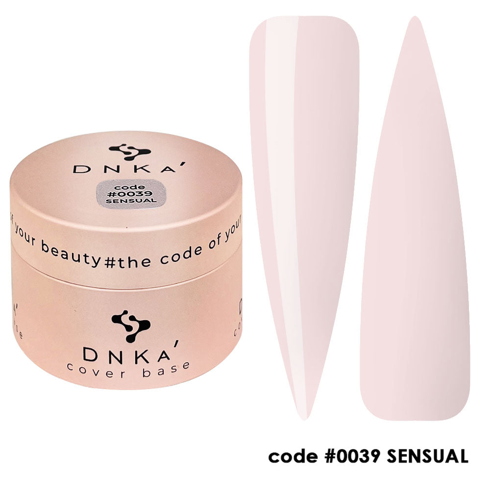 Цветна каучукова основа NEW FORMULA "DNKa" #0039 Sensual – за нанасяне на гел лак
