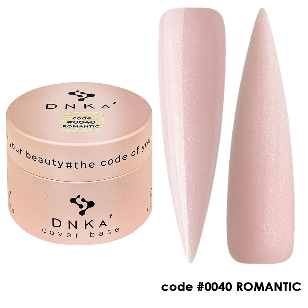 Цветна каучукова основа NEW FORMULA "DNKa" #0040 Romantic – за нанасяне на гел лак