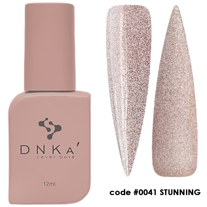 Цветна каучукова основа NEW FORMULA "DNKa" #0041 Stunning 12 ml – цветни основи от DNKa