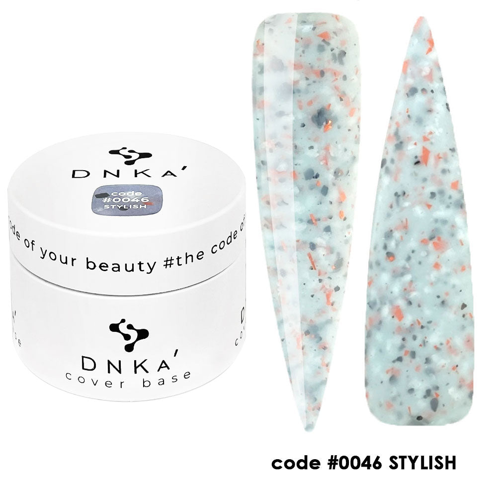 Цветна каучукова основа NEW FORMULA "DNKa" #0046 Stylish 12 ml – опаковка 12 ml