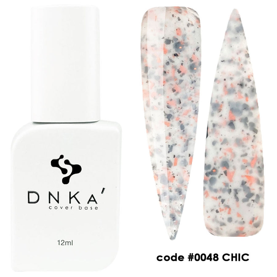 Цветна каучукова основа NEW FORMULA "DNKa" #0048 Chic – цветни основи от DNKa