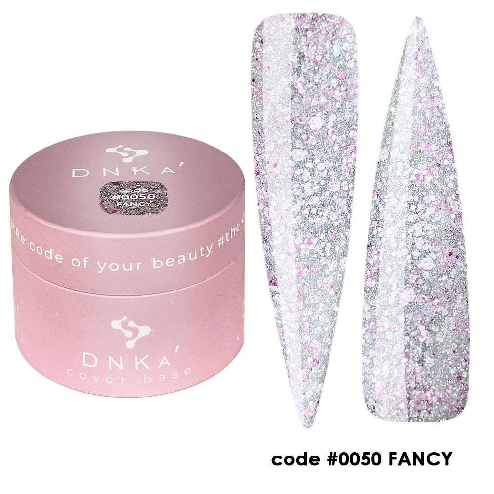 Цветна каучукова основа NEW FORMULA "DNKa" #0050 Fancy – за нанасяне на гел лак