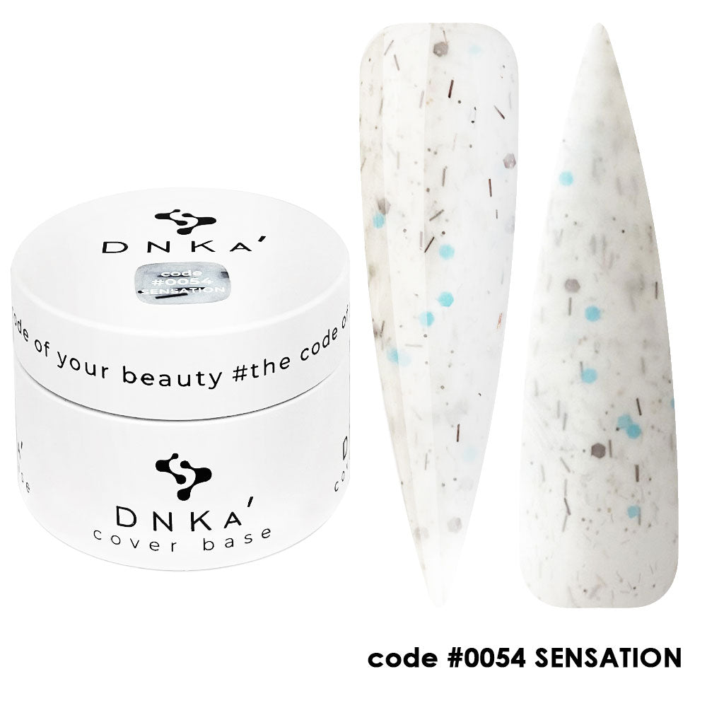 Цветна каучукова основа NEW FORMULA "DNKa" #0054 Sensation – за нанасяне на гел лак
