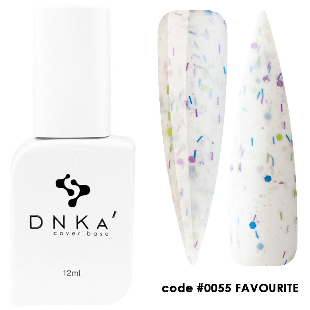 Цветна каучукова основа NEW FORMULA "DNKa" #0055 Favourite – цветни основи от DNKa